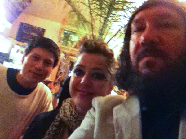 With Daniel and a fellow Rocker from Denmark—the self proclaimed Viking—at Reds Deli after the show, June 2015.