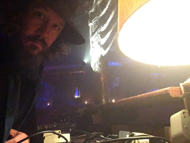 At the controls at Maze.