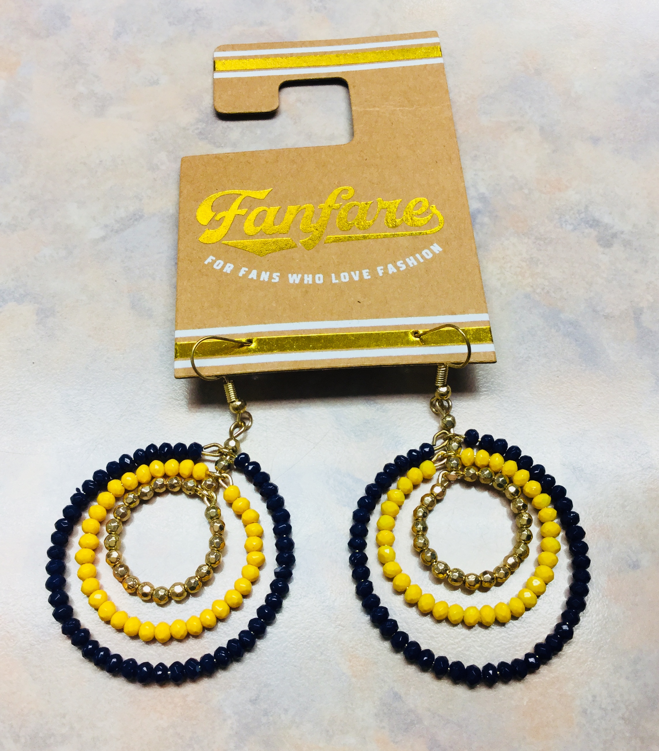 Fanfare Beaded Hoop Earrings Personally Yours Fanfare Beaded Hoop Earrings Personally Yours