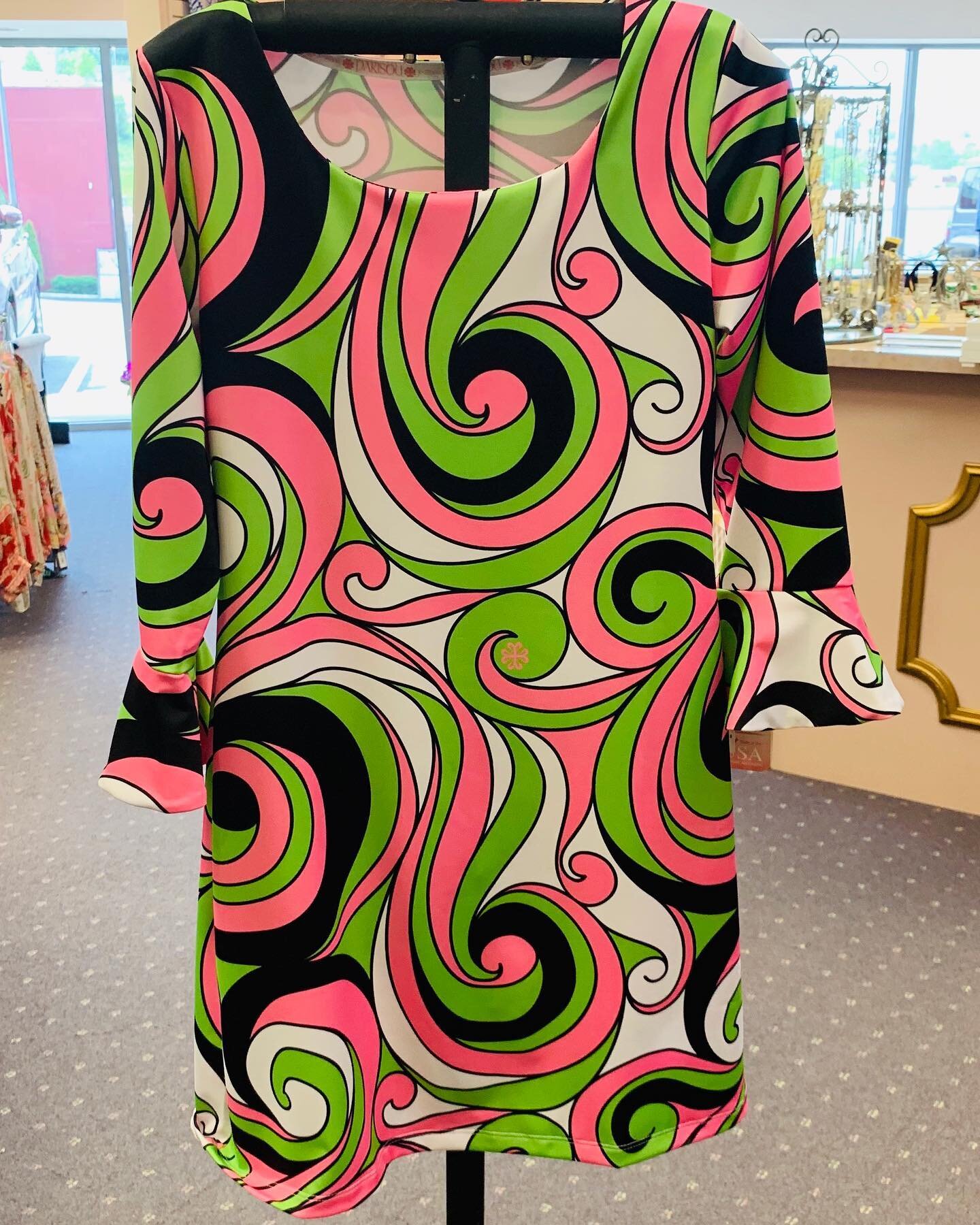 green swirl dress Light Green Swirl Print Long Sleeve Flared Cuff Maxi Dress Light Green / XS