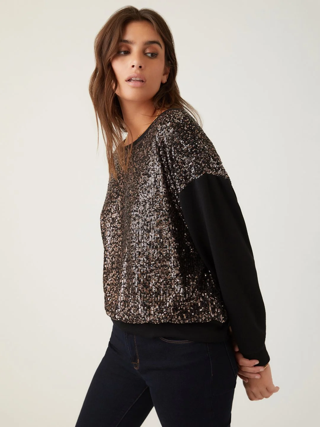 sequin sweatshirt