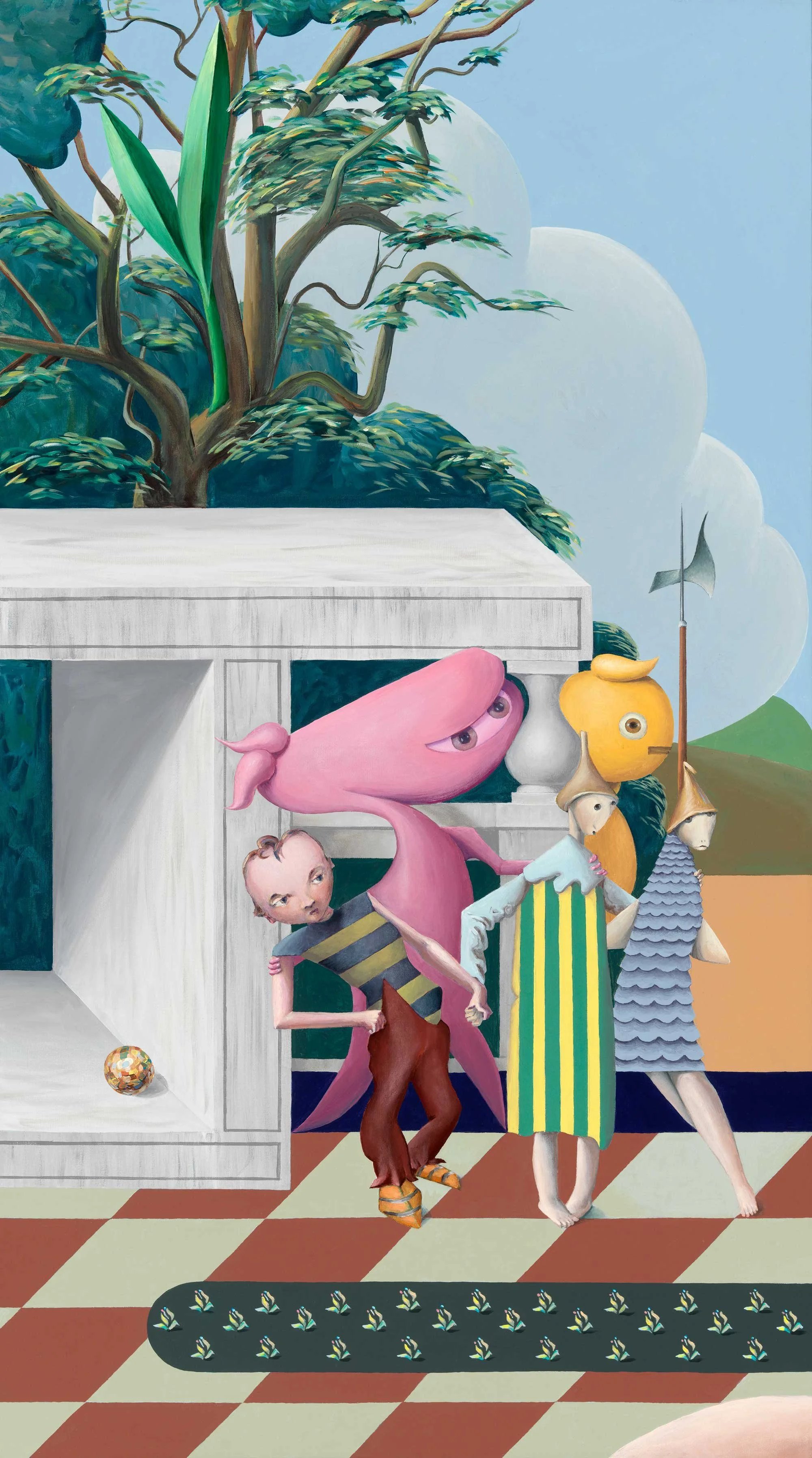 THE DEATH OF HYACINTHUS (After Tiepolo) - left panel