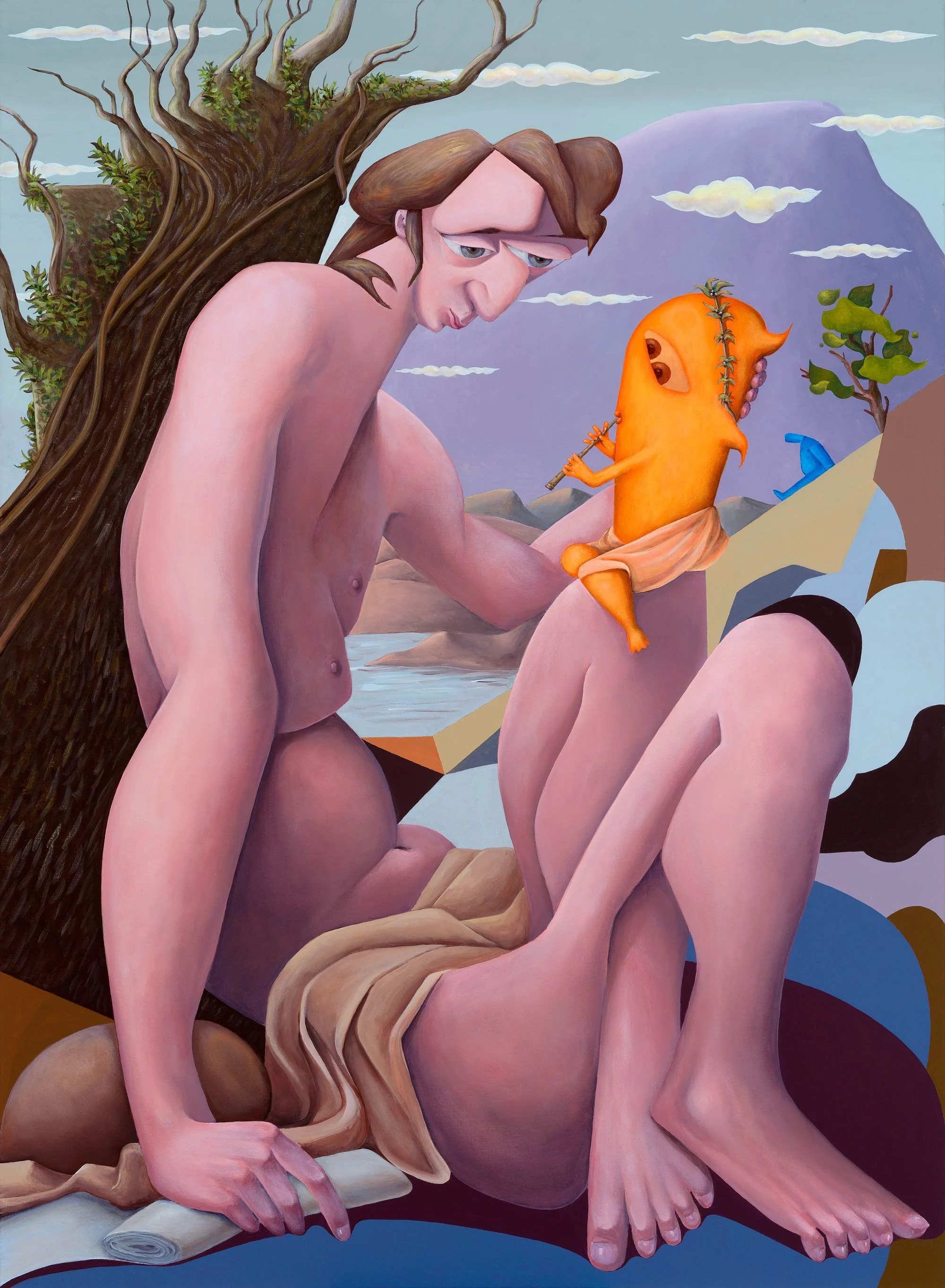 VARIANTS OF INNOCENTS (after Titian's The Three Ages of Man) - left panel