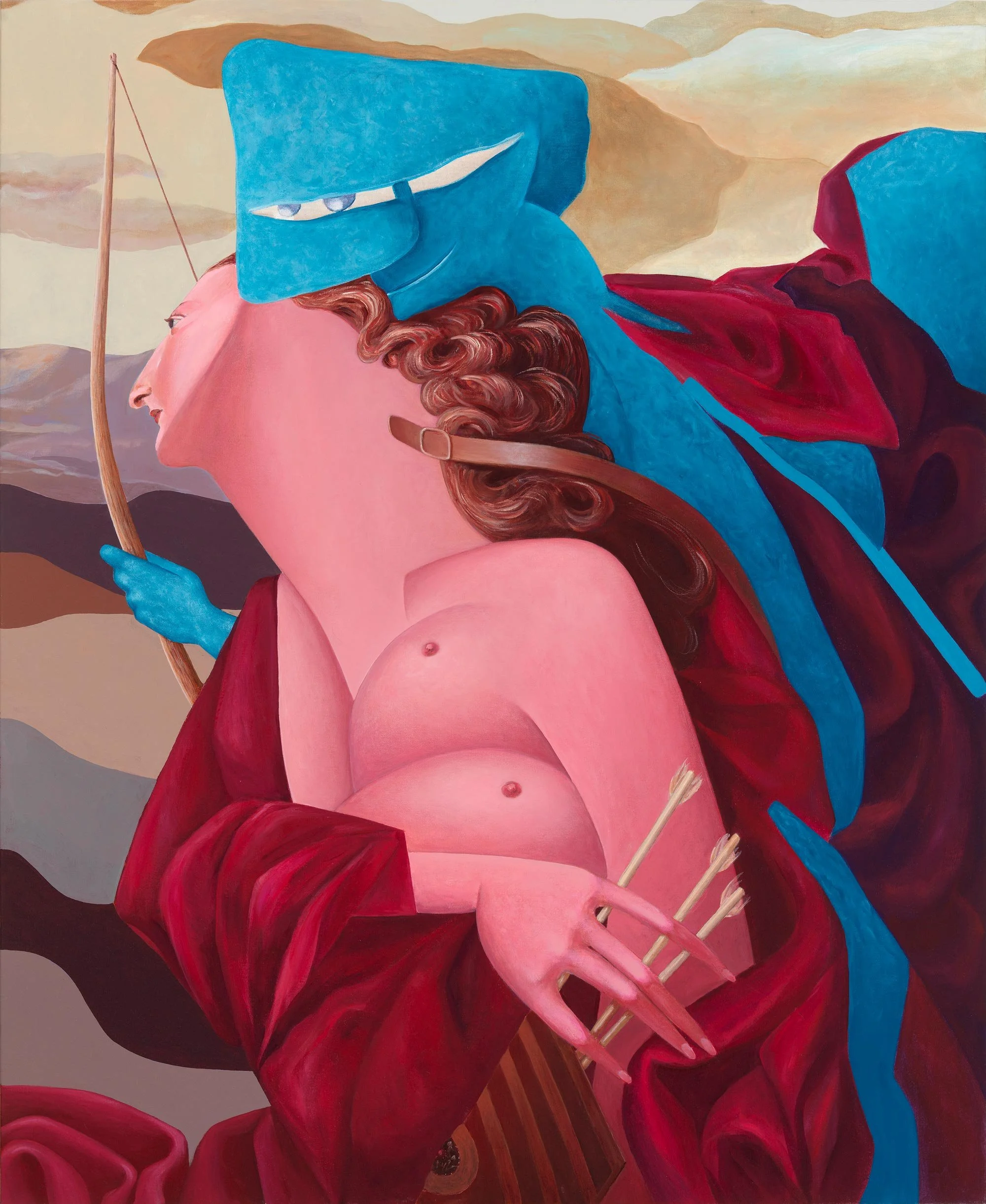 MODERN LOVE (After Titian's Venus Blindfolding Cupid) - right panel 