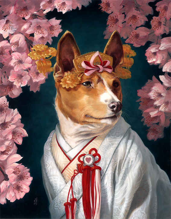 "Stevie, Bridal Portrait" 11x14" oils on panel Sold