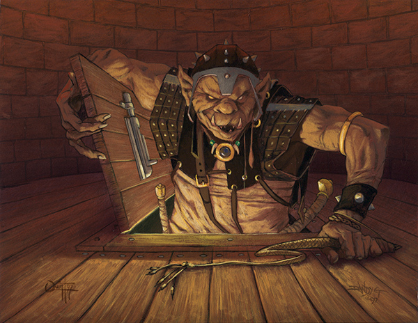 "Snaga" 8.5x11 Acrylics on bristol, pencils by Quinton Hoover, 1997