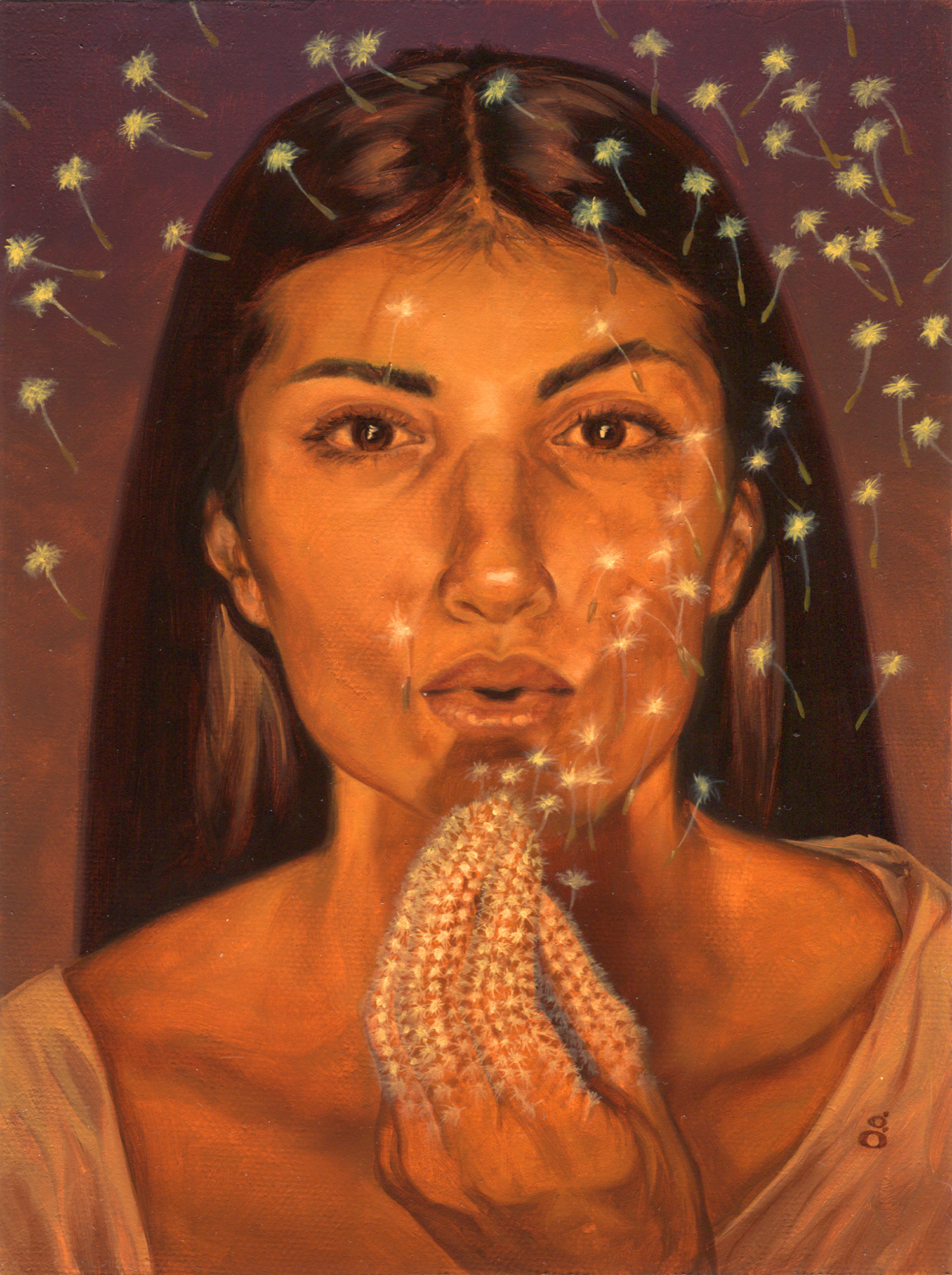 "Taraxa" 6" x 8" oil on canvas Original sold