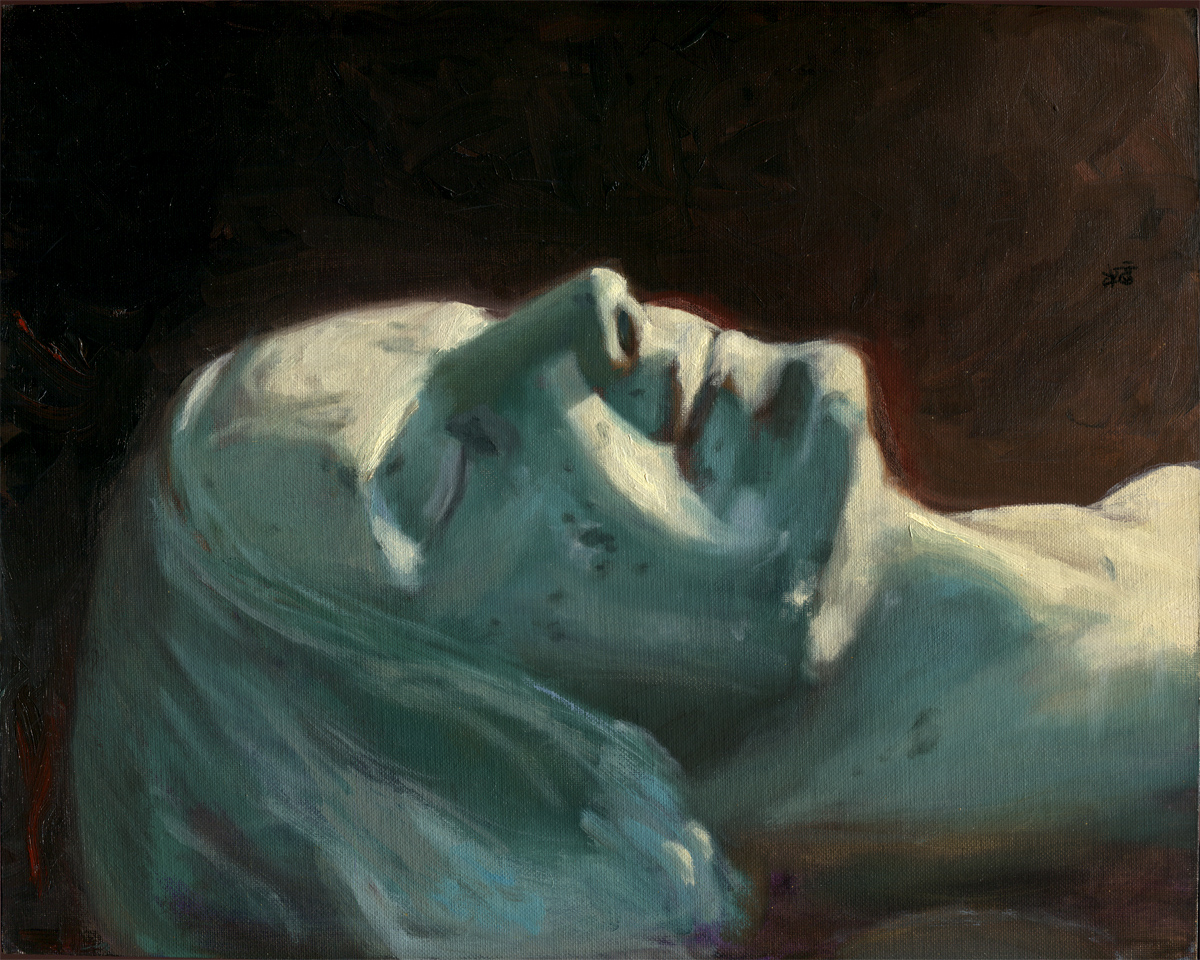 "L'Inconnue de la Seine" 16 x 20" oil on canvas, 1991