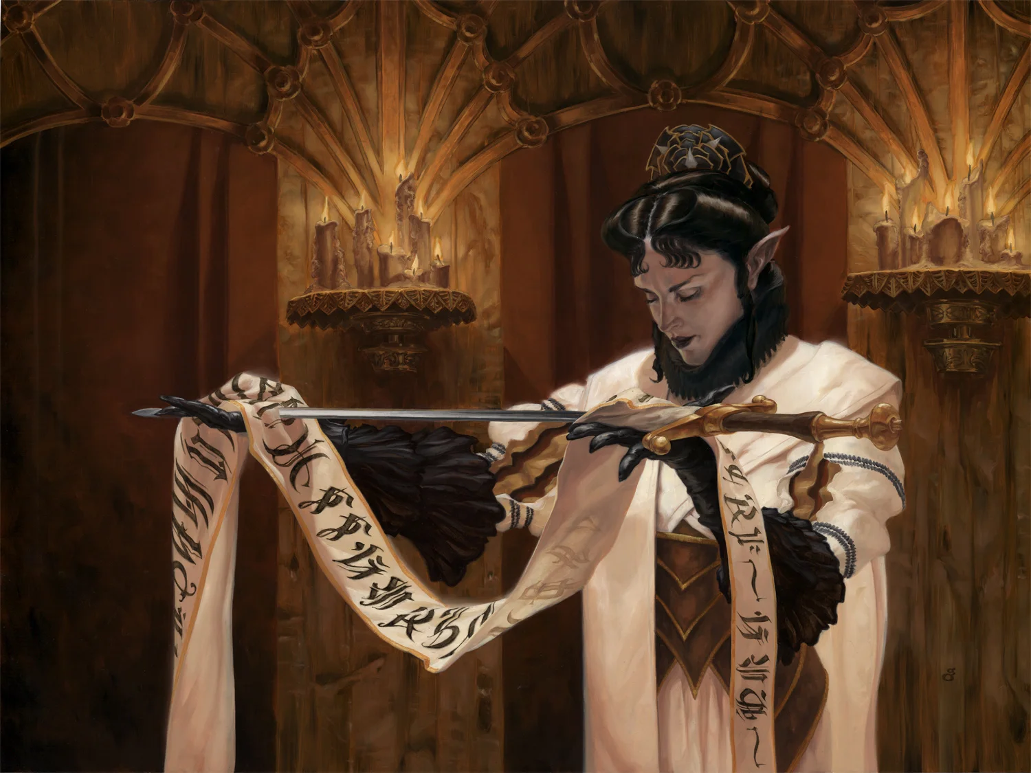 "Inspiring Cleric" 18x24" oil over acrylic on panel Original sold
