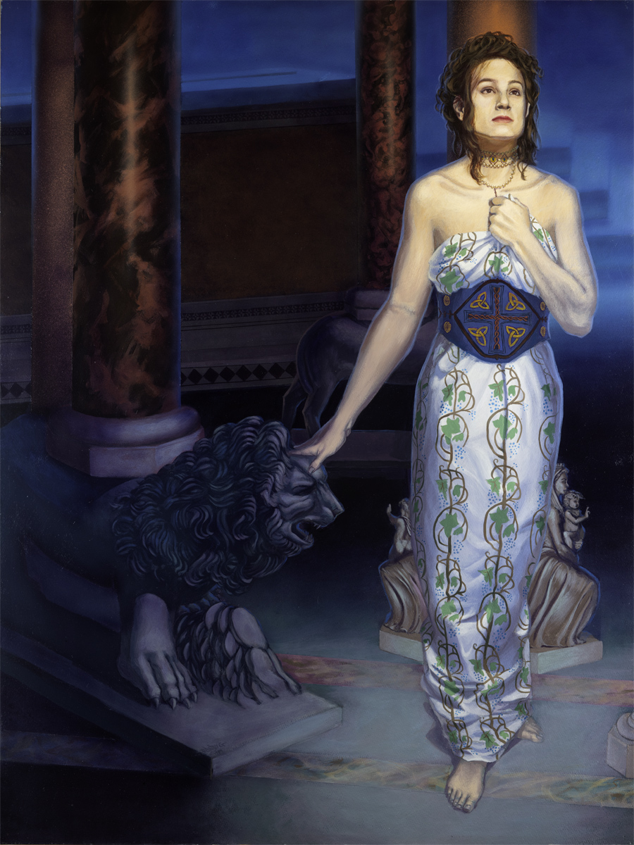 One of my final projects, 36x27” acrylic on watercolor board, 1994