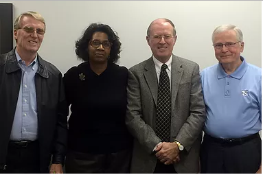 Foundation settlors: Bill Nichols, Rosalind Coleman, Jerry Dodd, and Ken Gregory.