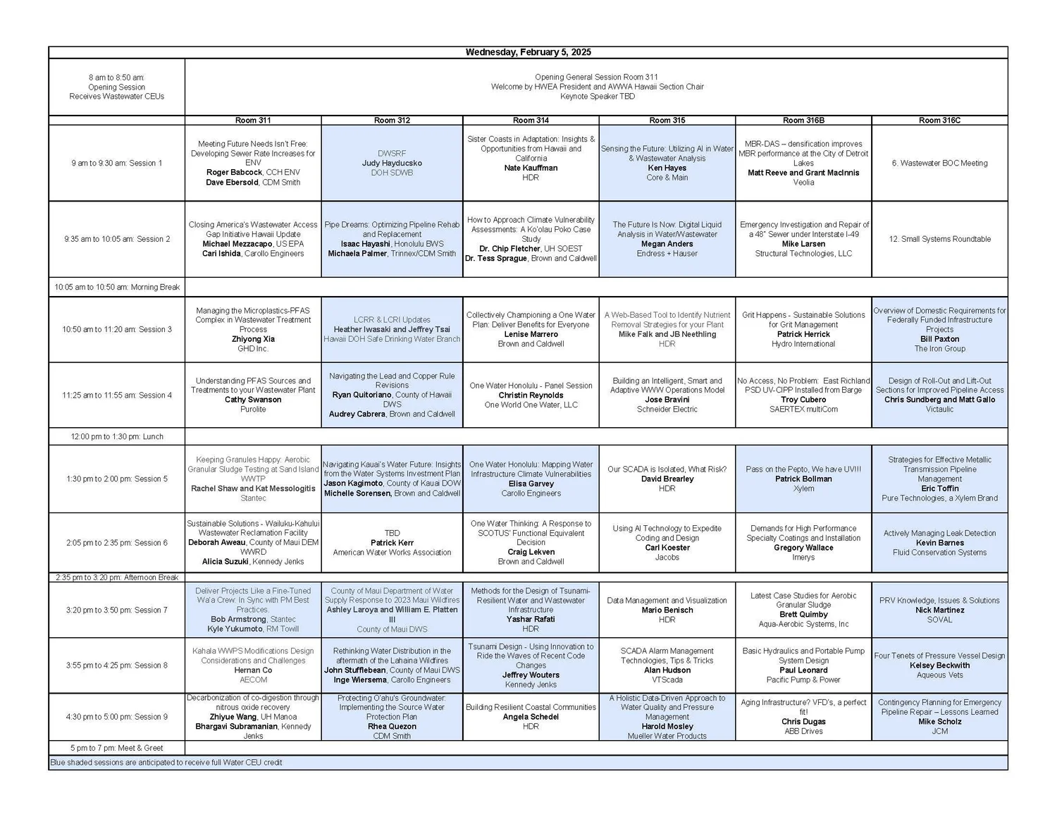 2025 Pacific Water Conference — AWWA Hawaii Section