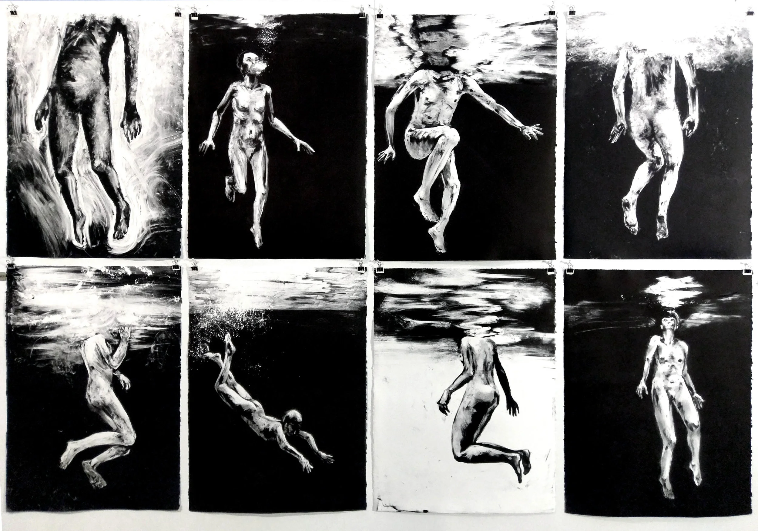 Swimmers-Figure Studies