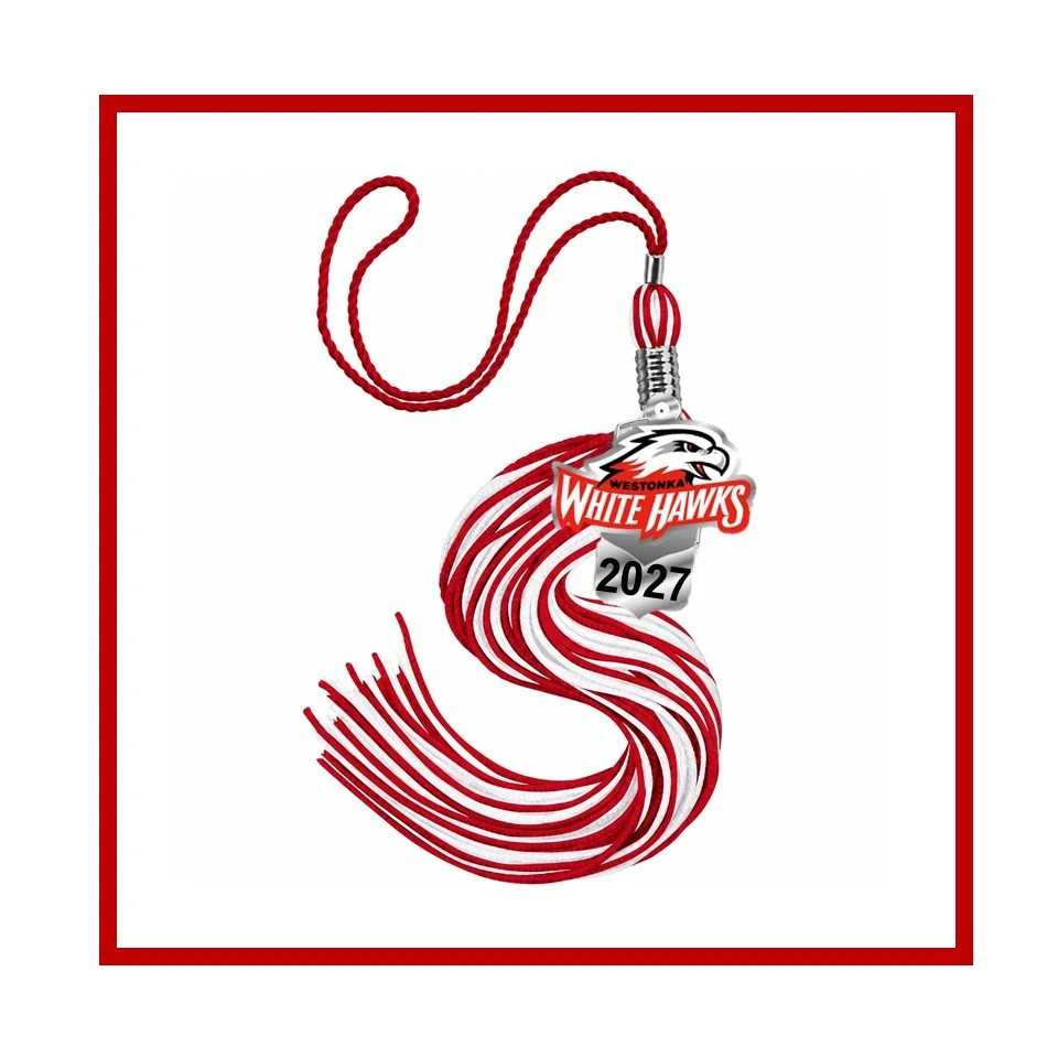Westonka White Hawk Commemorative Tassel