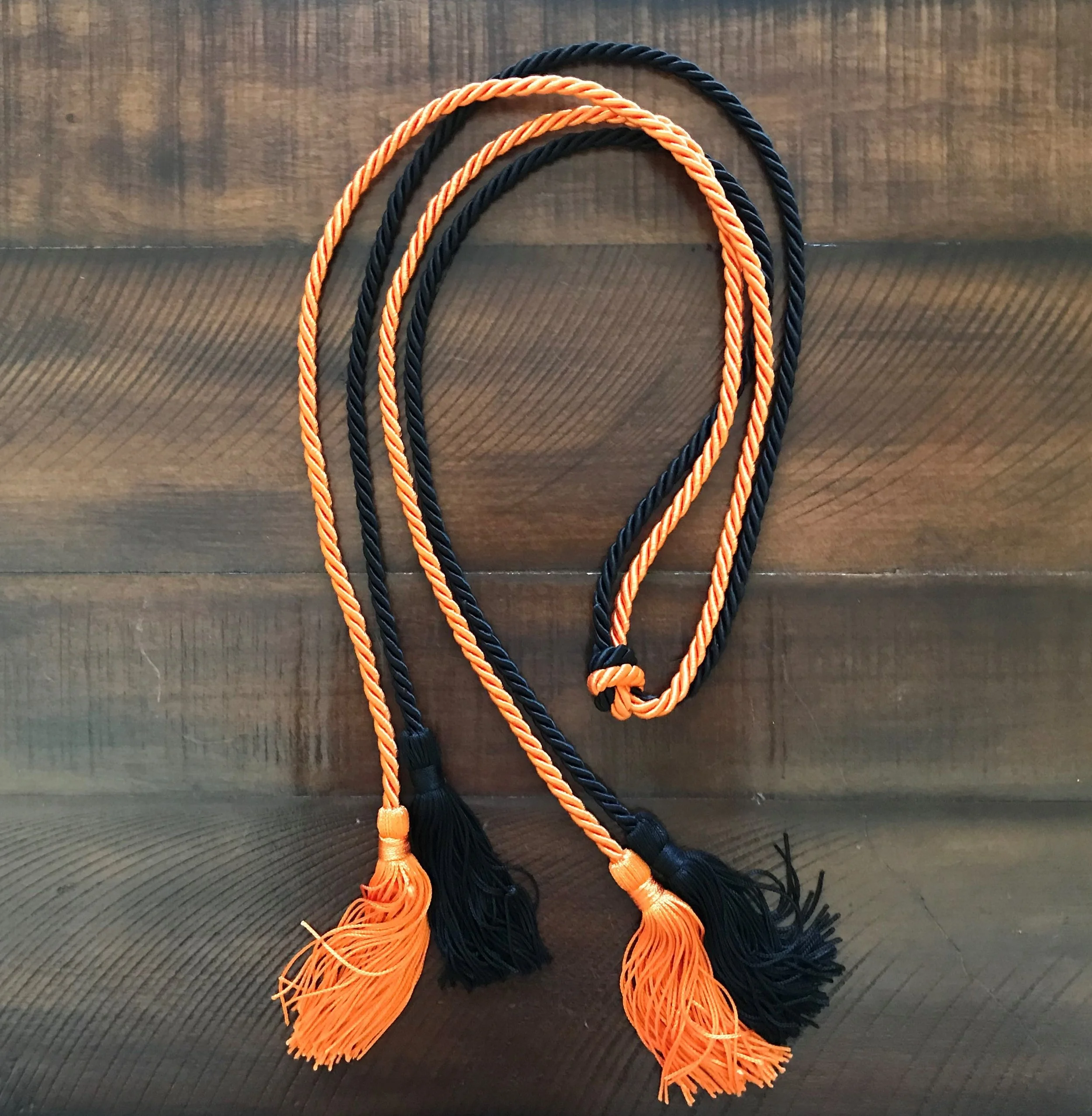 Double Cord / Two-color - Orange & Black