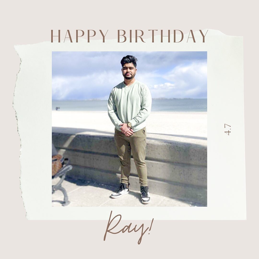 Happy birthday, Ray! 🥳 We are so grateful that you joined our group this semester!! We&rsquo;ve loved singing with you and getting to know you better, and we can&rsquo;t wait to hear more of that smooth, rich voice of yours! We are so excited to get