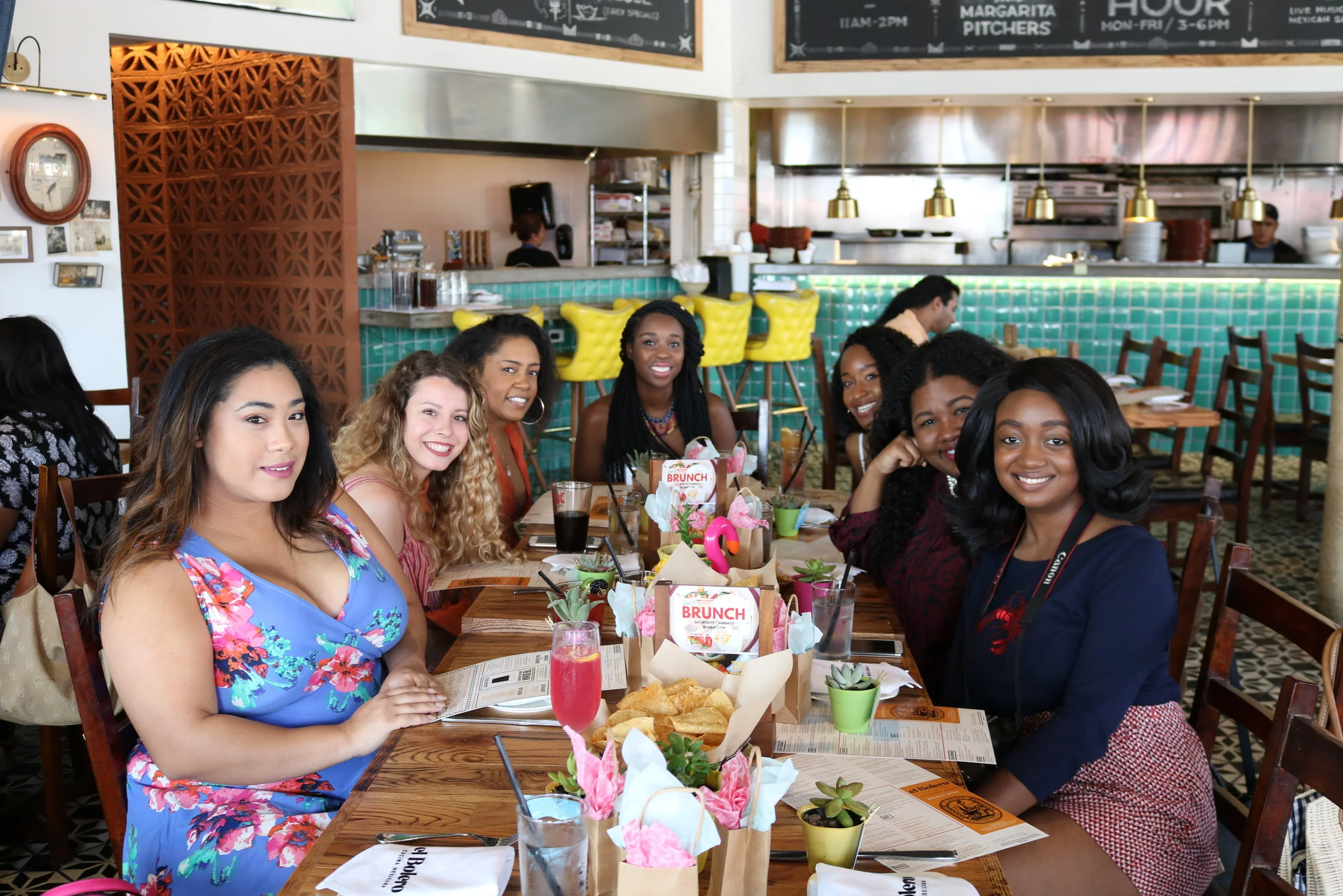  Pictured: Taylor (starryeyes35), Taylor (taymarando), Erica (allthingsmelanin ),  Alyse (iammshope), Shelby (allthingsmelanin_), Nicole (writtenbyexcellence), Carla (igotitforchic) 