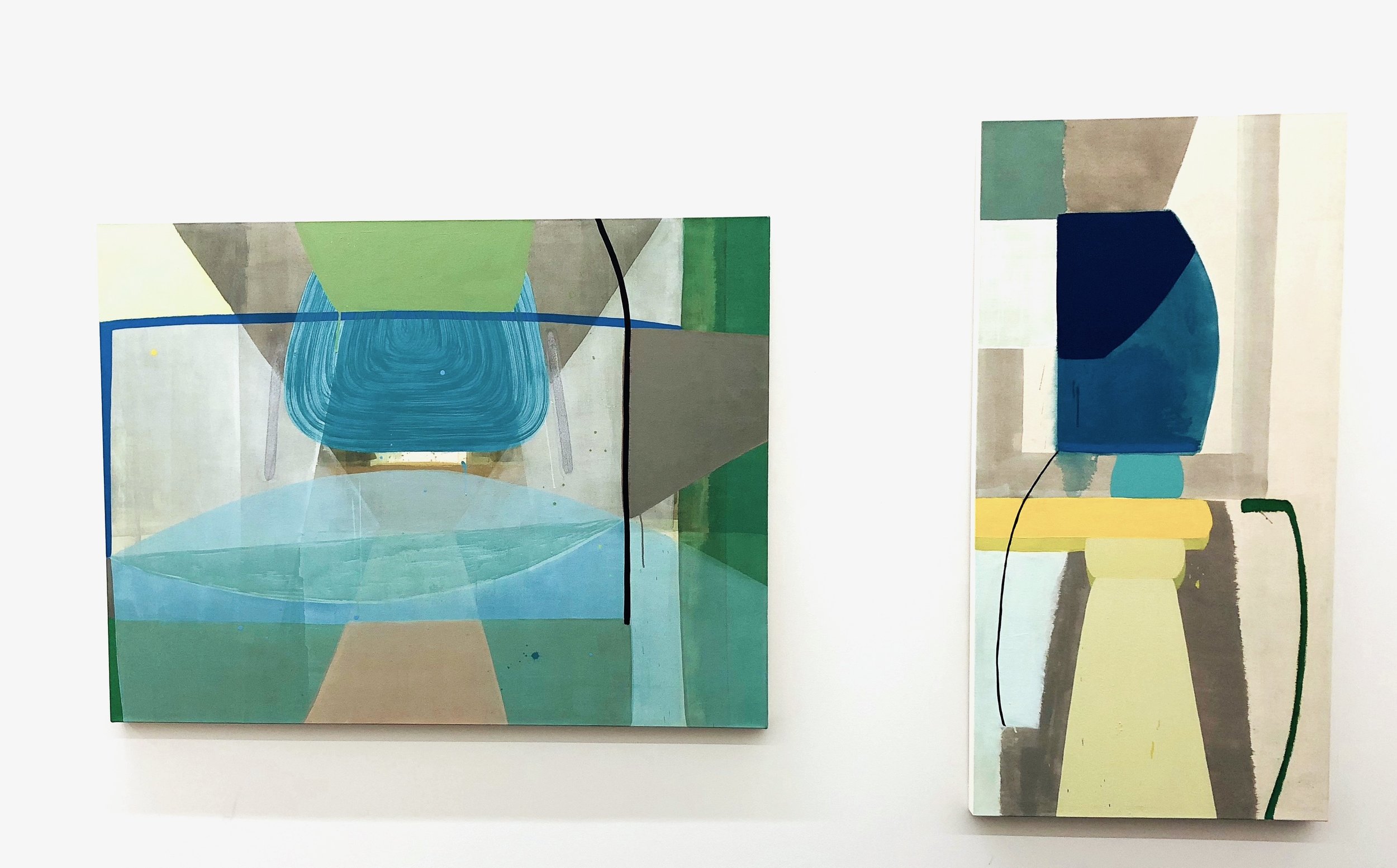 Installation View: Mixed Terrains Group Show Spring 2018; Ky Anderson, Path Ou t and Book Pages Works courtesy Markel Fine Arts