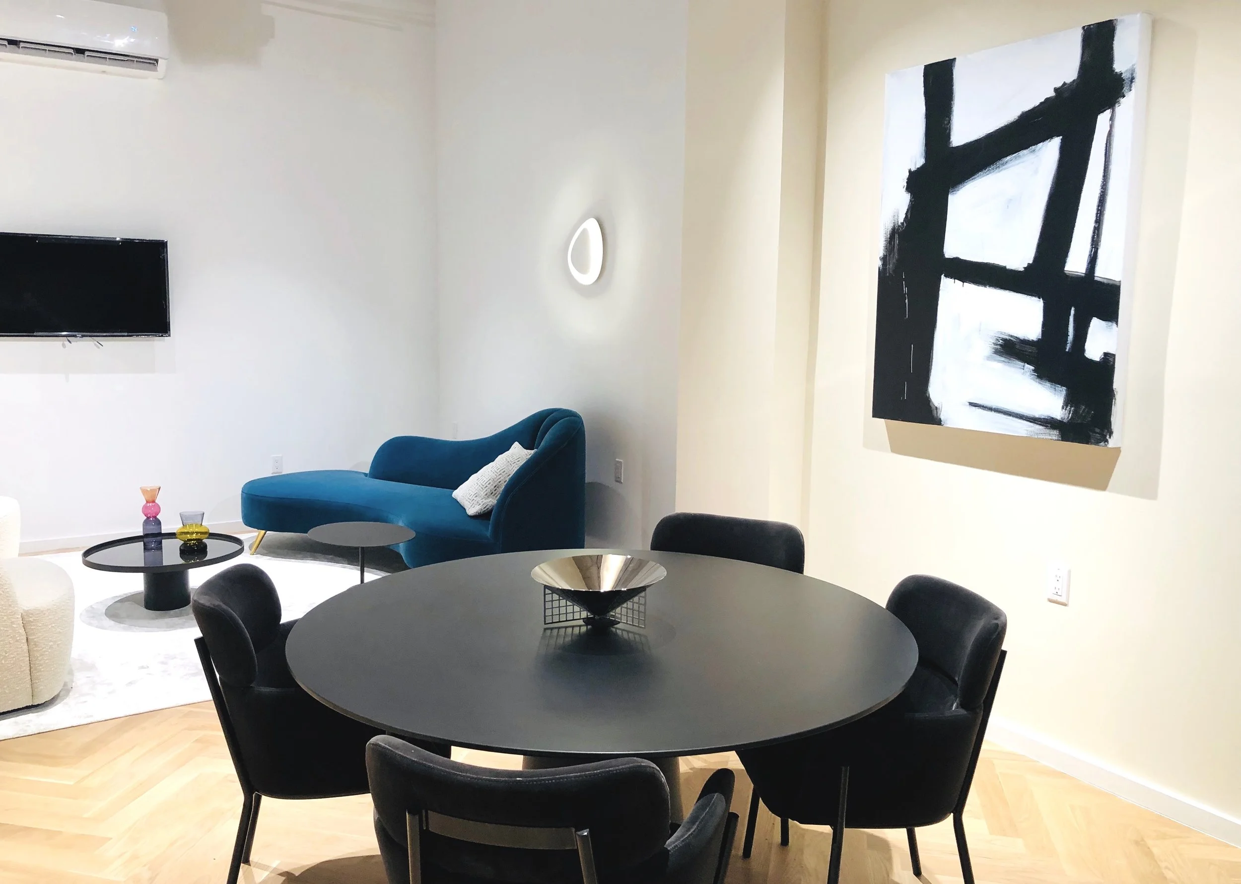 The Museum House Sales Gallery: Installation View with artwork by Morgan Studio