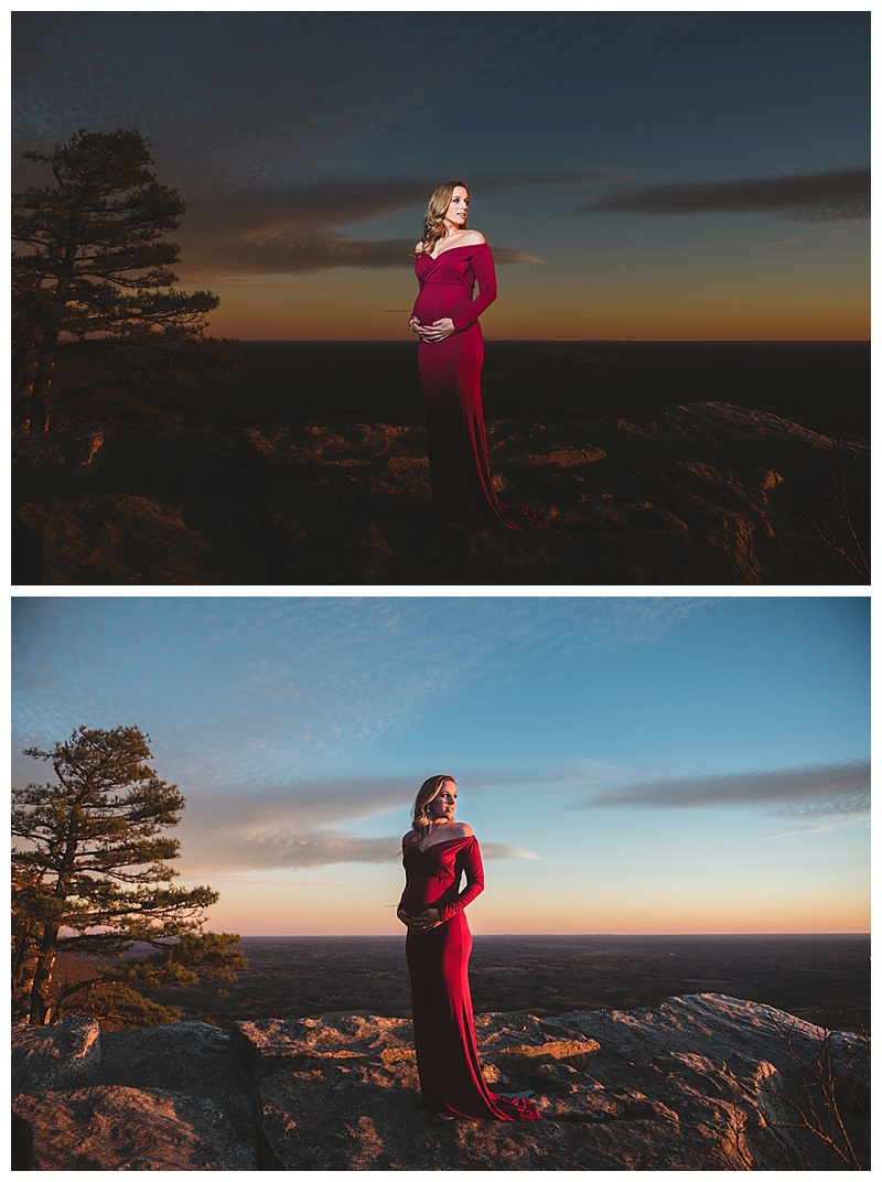 These 2 images were taken within just a few seconds of each other. The first with off camera lighting and the 2nd with natural light. Being so versatile allows for creative images and different looks!