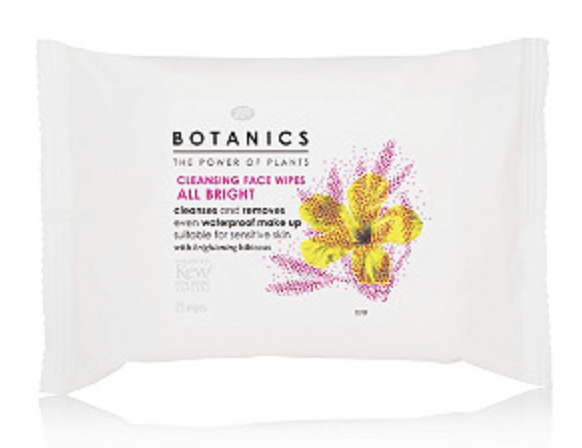 It cleanses and removes water proof makeup. The active plant extracts actually help exfoliate the skin leaving it cleansed and refreshed. LOVE. 