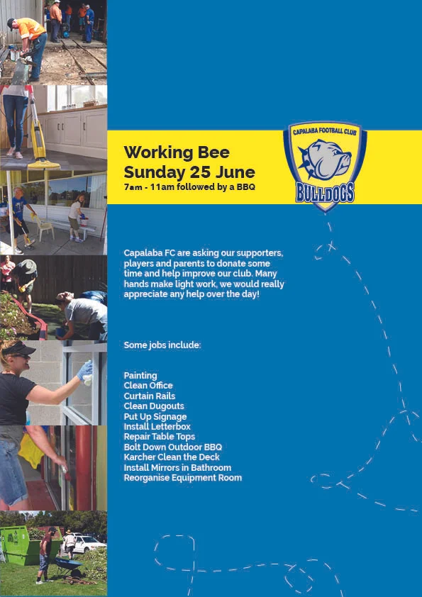 Club Working Bee...Sunday 25th June 7am - 11am