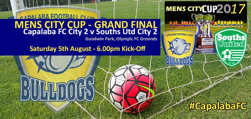 Capalaba FC City 2 Men's City CUP GRAND FINAL this Saturday!