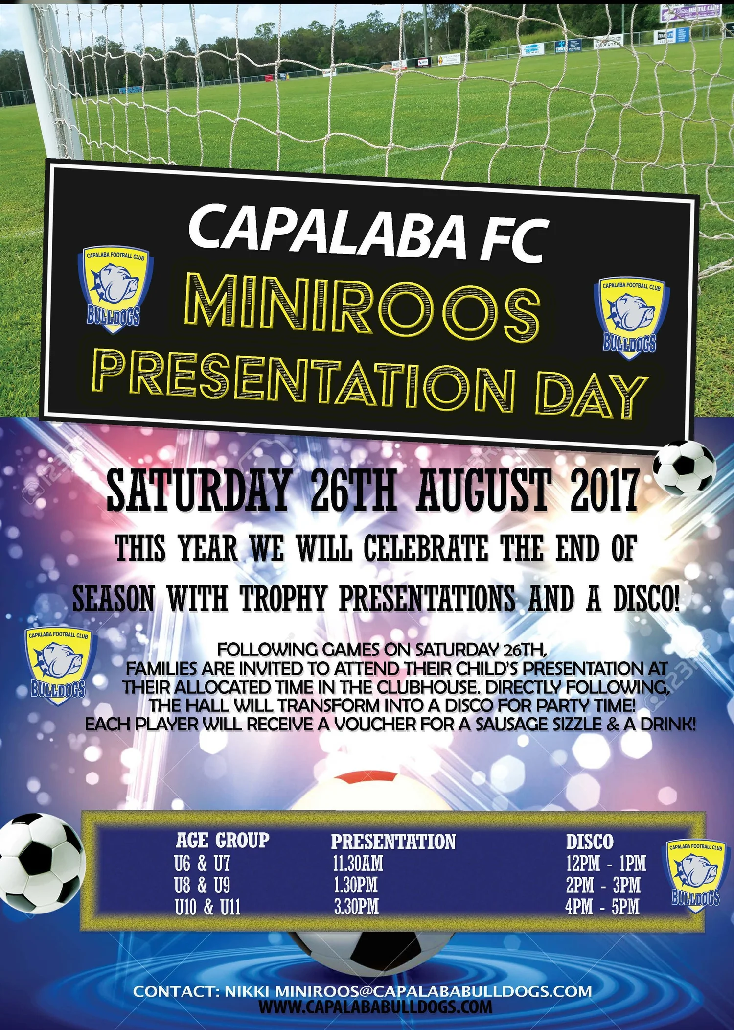 Calendar of Events — Capalaba Bulldogs Football Club