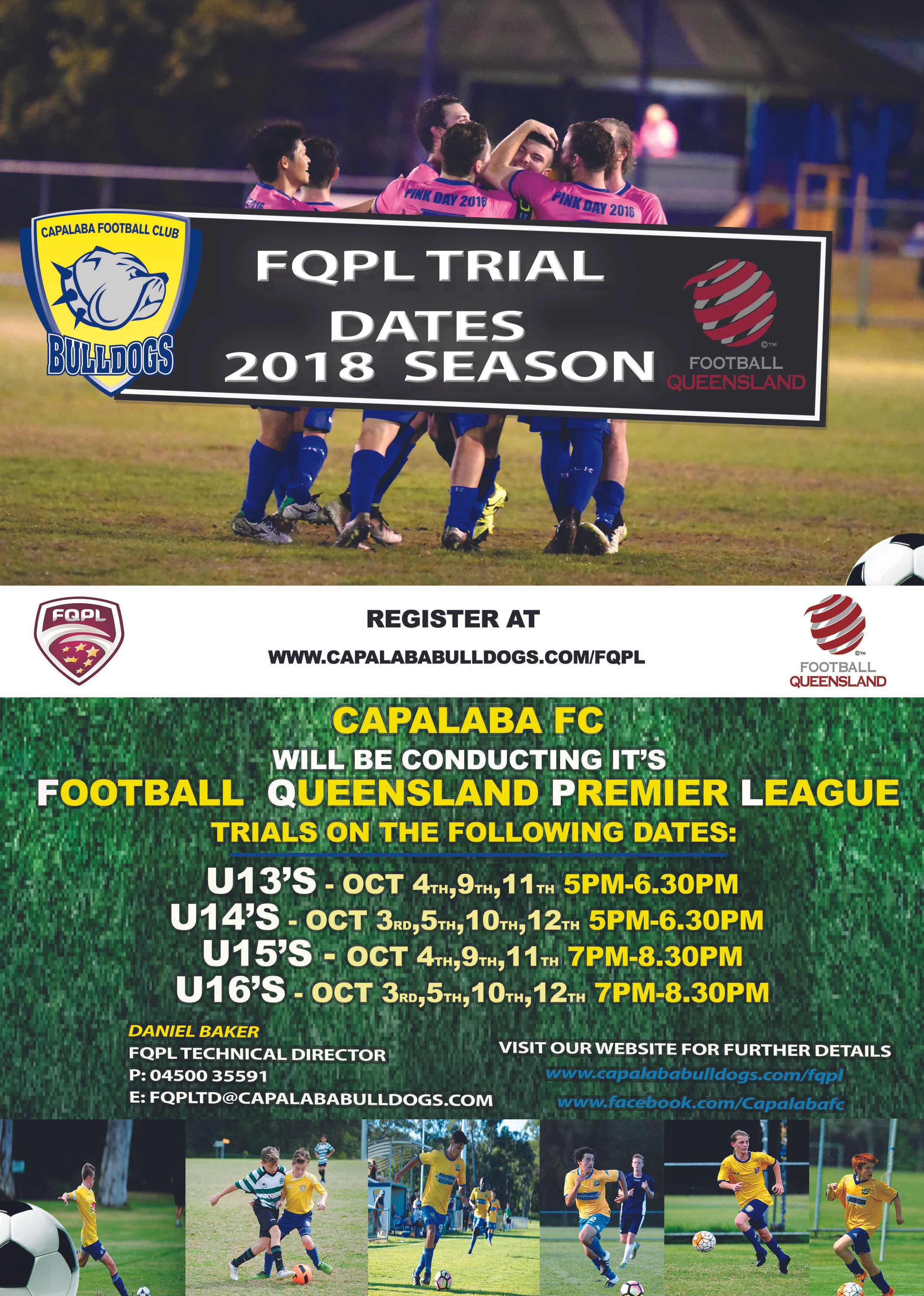 FQPL Junior Trials for 2018 Season