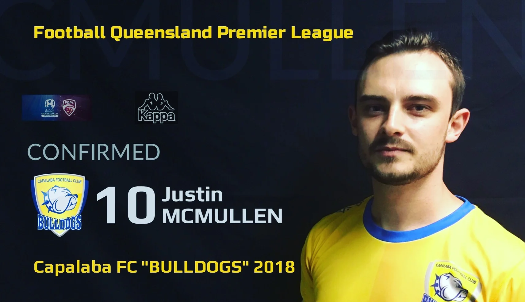 FQPL Player Announcement Justin McMullen