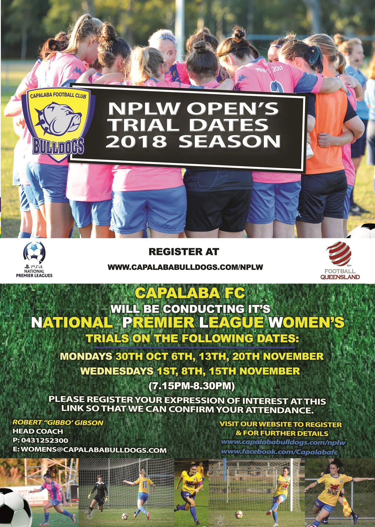 NPLW Open Women's Trials Announced