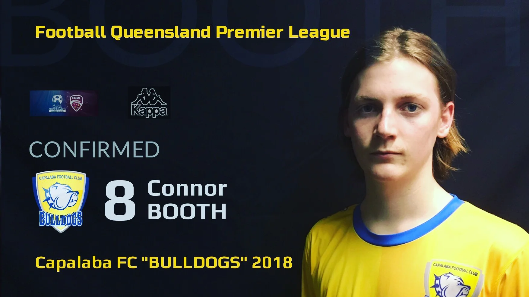 FQPL Player Announcement Connor Booth