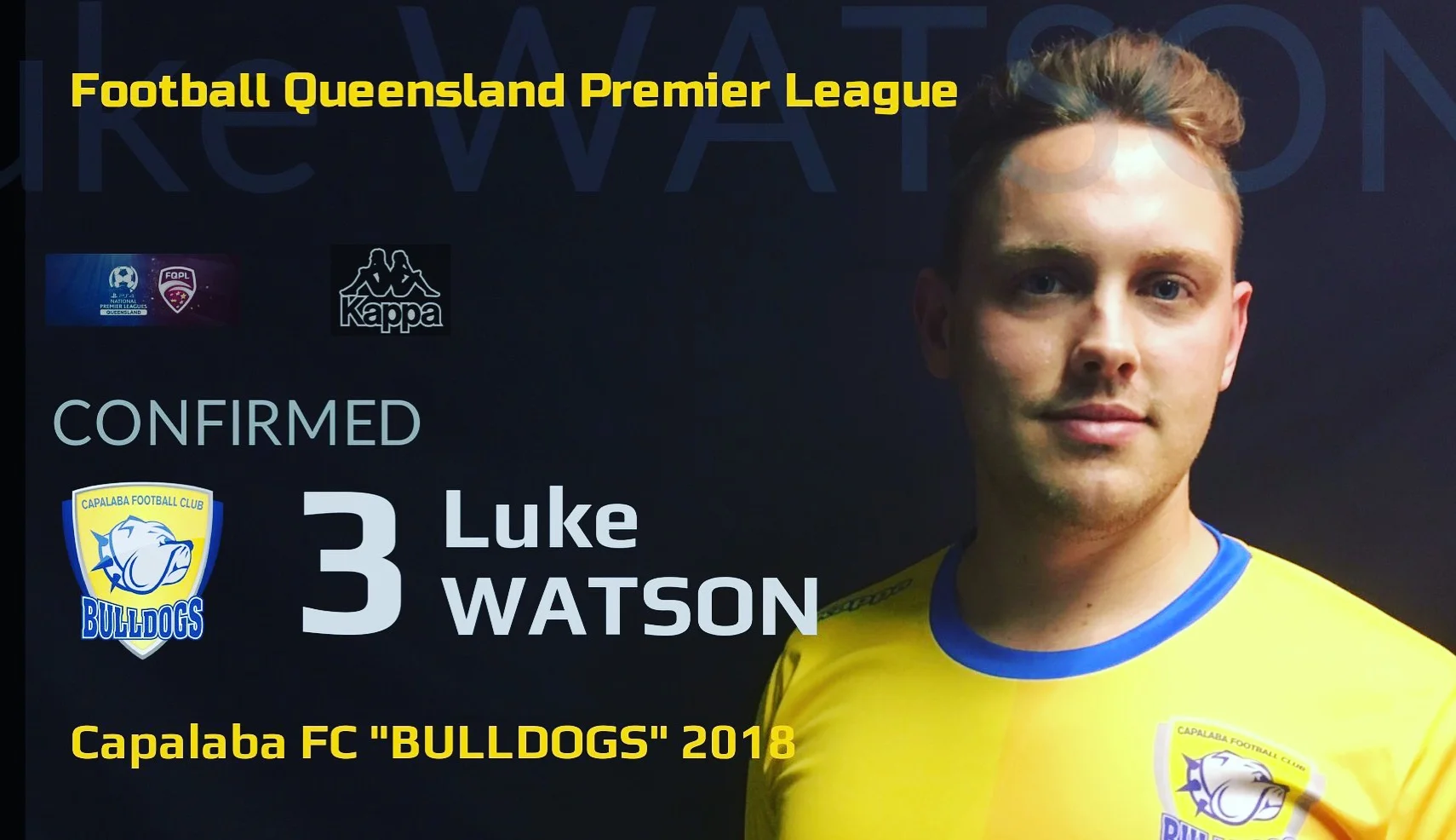 FQPL Player Announcement Luke Watson
