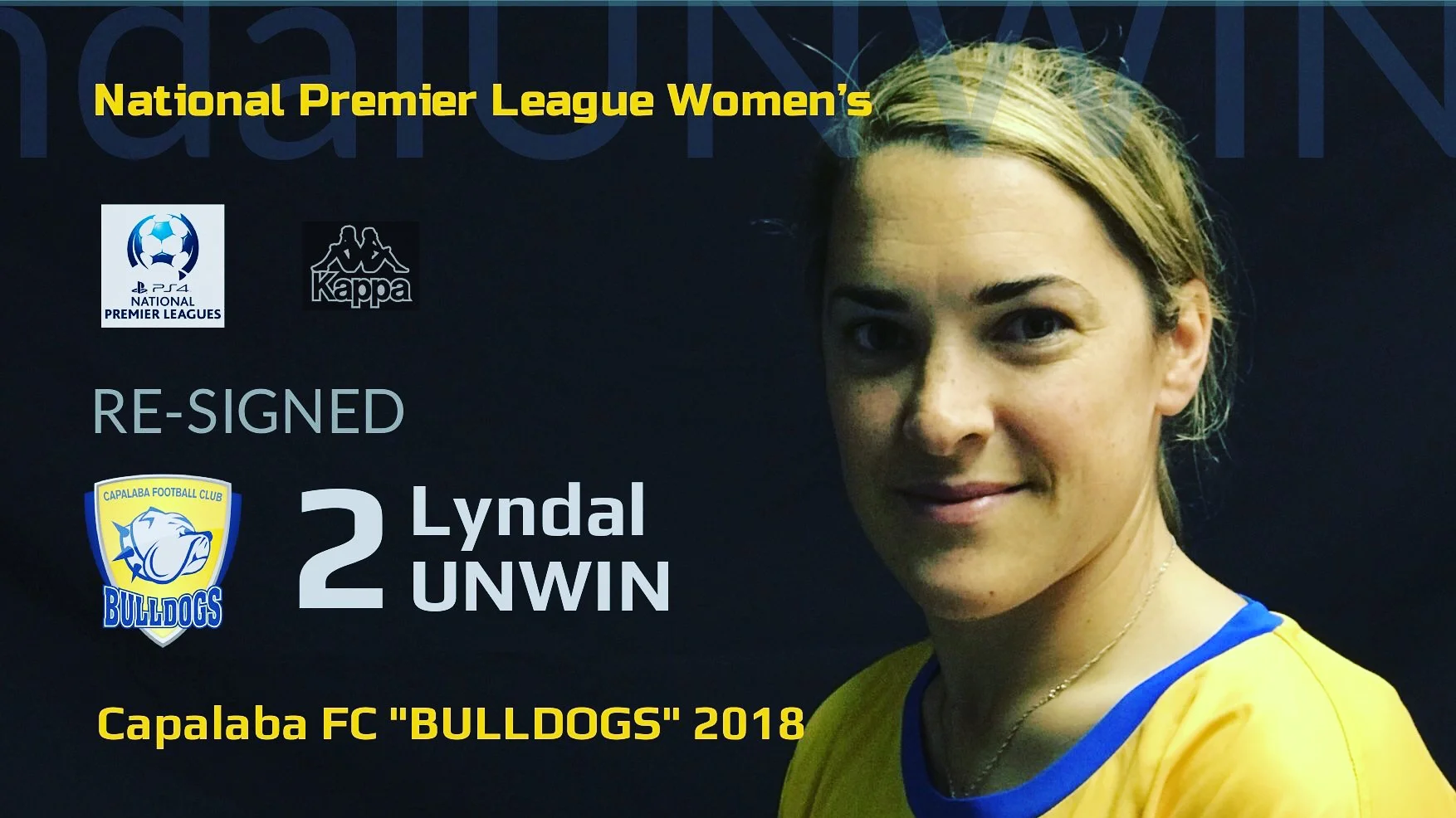 NPLW Player Announcement Lyndal Unwin
