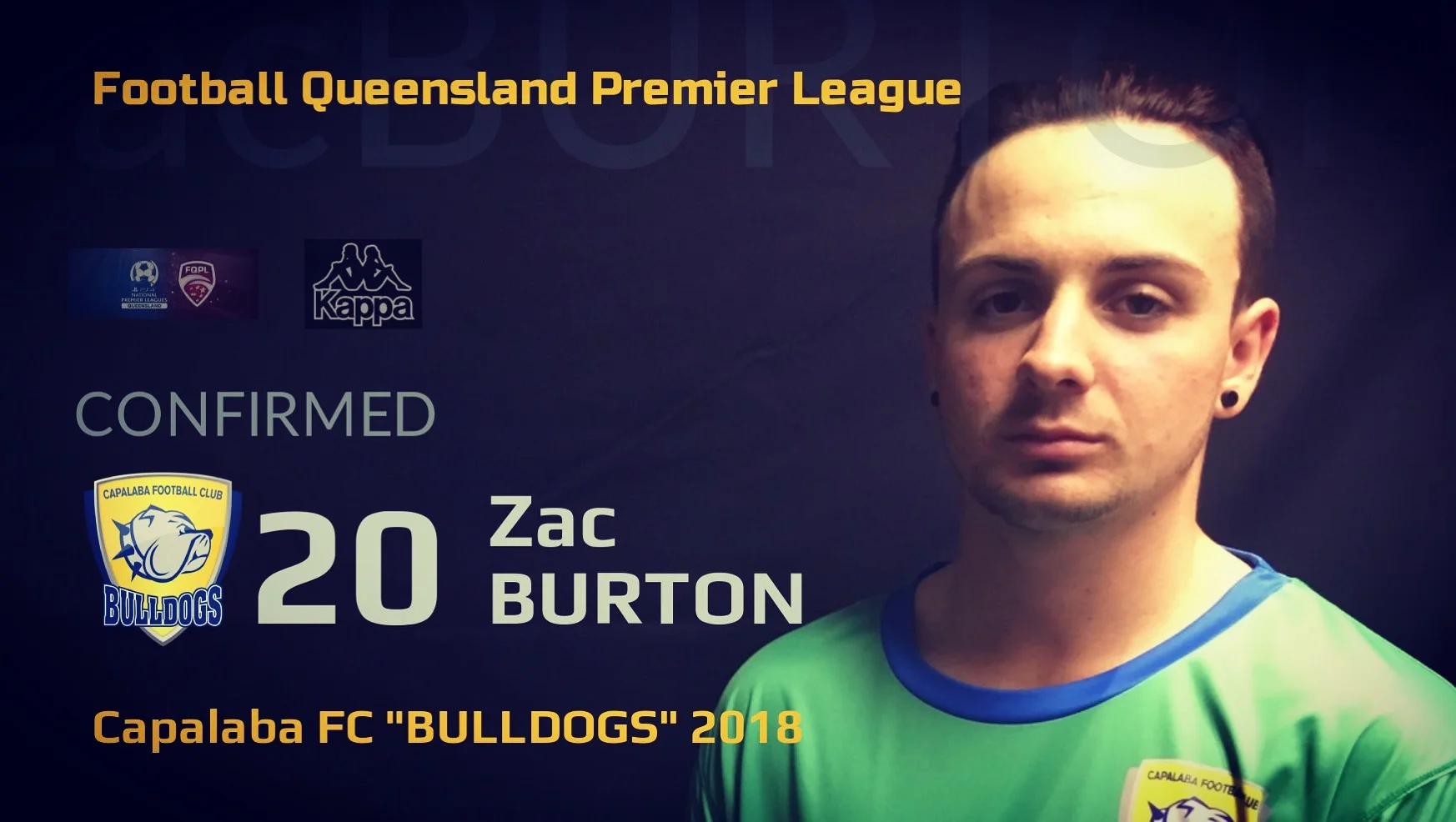 FQPL Player Announcement Zac Burton