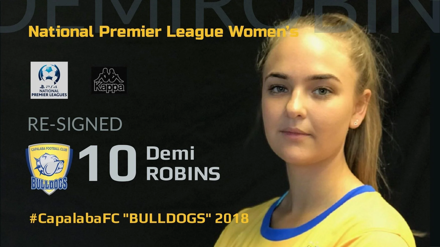 NPLW Player Announcement Demi Robins