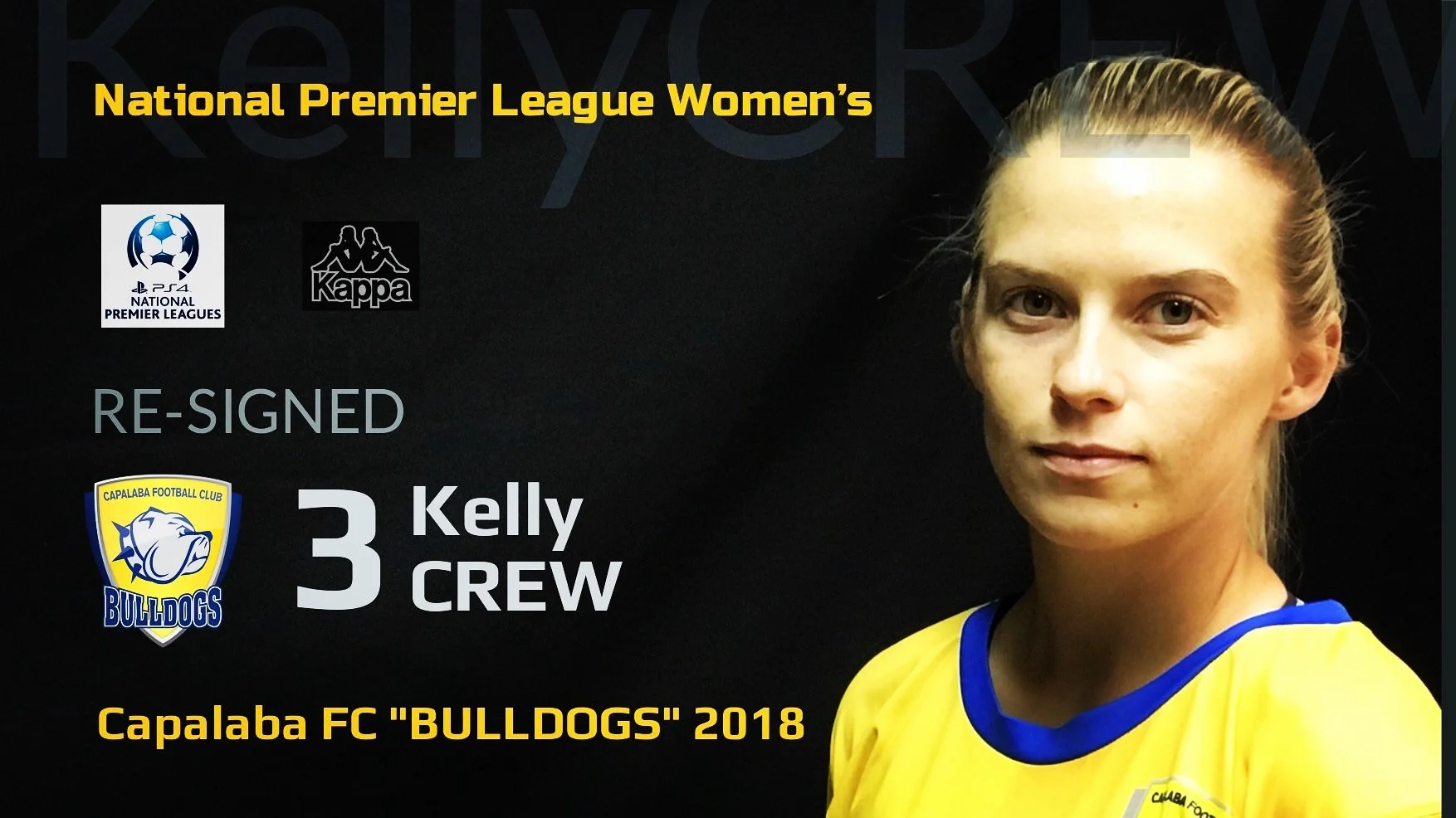 NPLW Player Announcement Kelly Crew