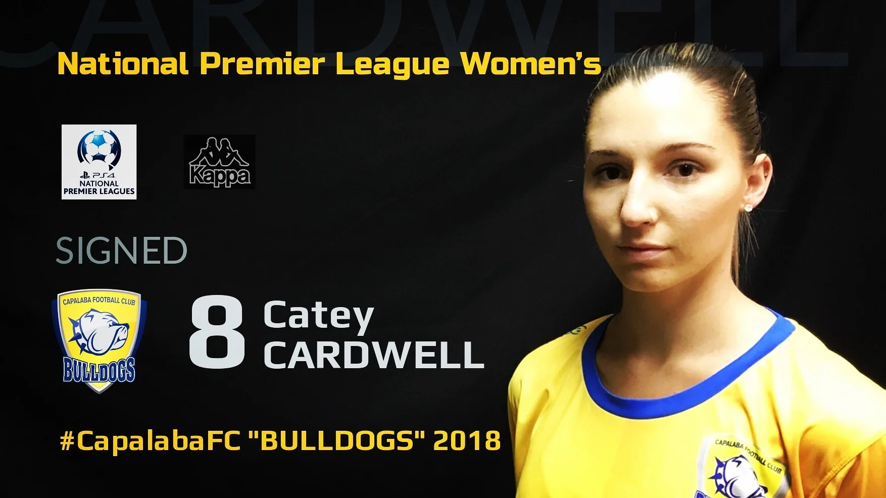 NPLW Player Announcement Catey Cardwell