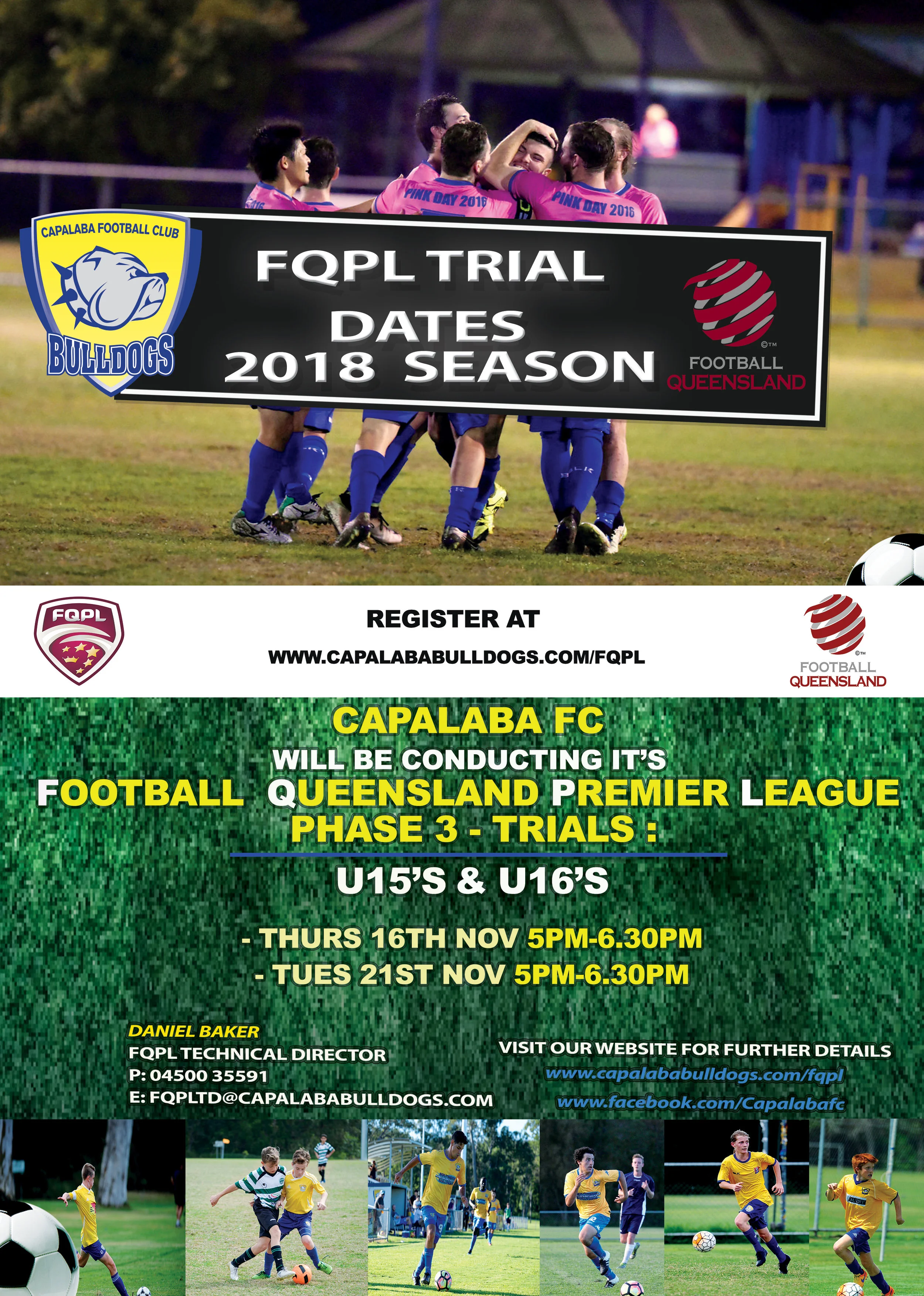FQPL U15's & U16's Phase 3 Trials - REGISTER NOW!
