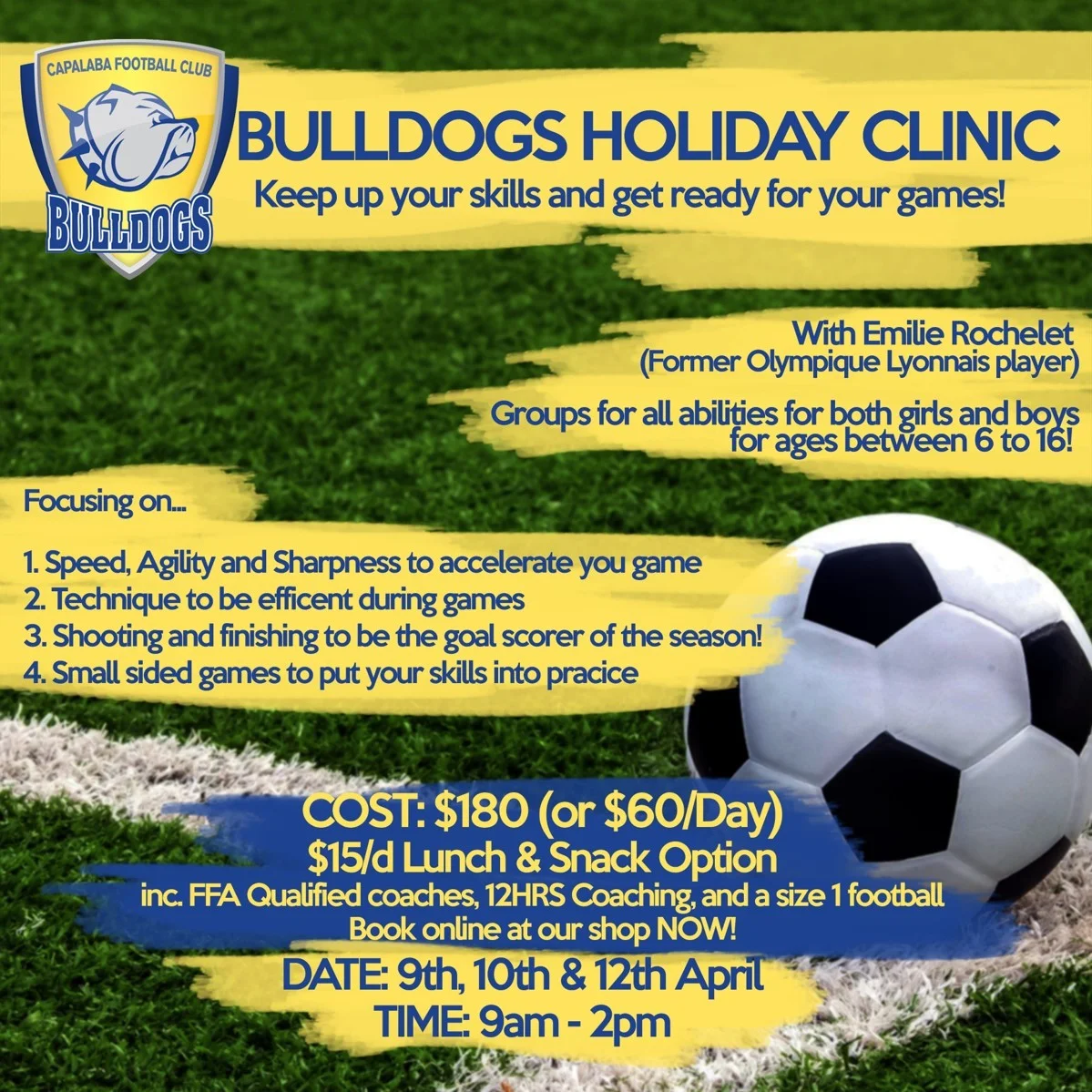 Bulldogs Holiday Clinic for all ages!