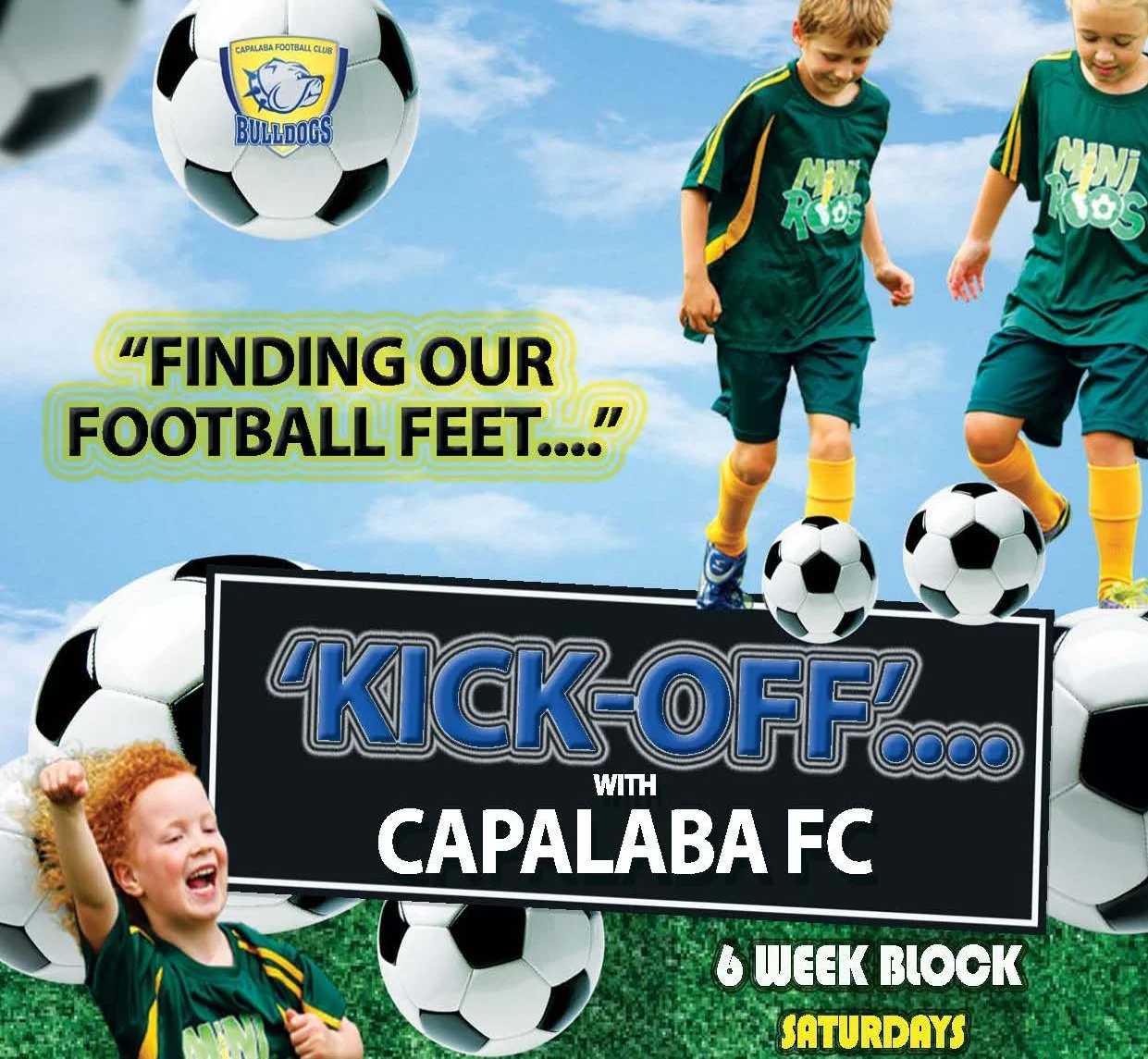 Kick-Off Program Returns This Saturday! Register NOW!!