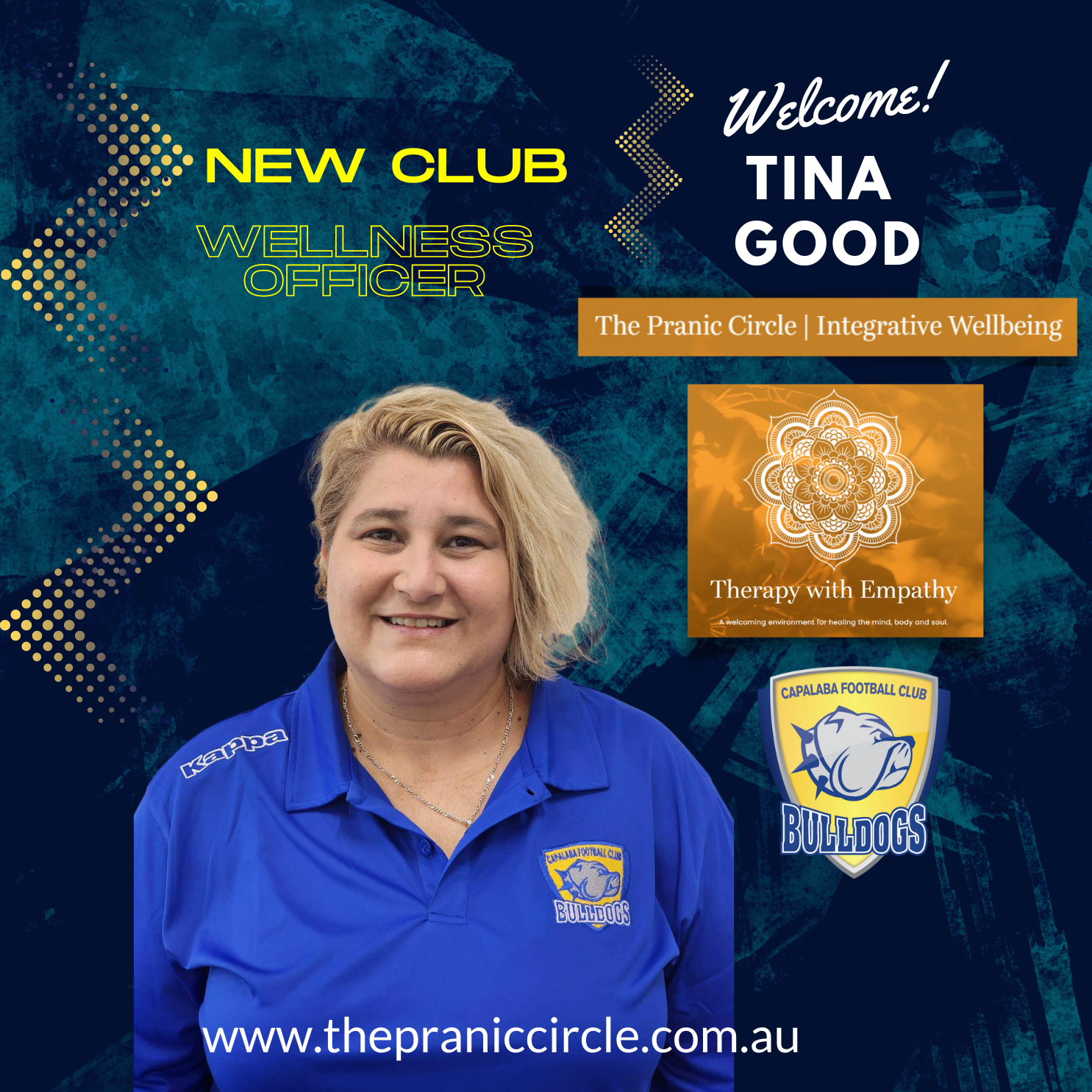 Huge Signing - Wellbeing (Player &amp; Coach) - Tina Good