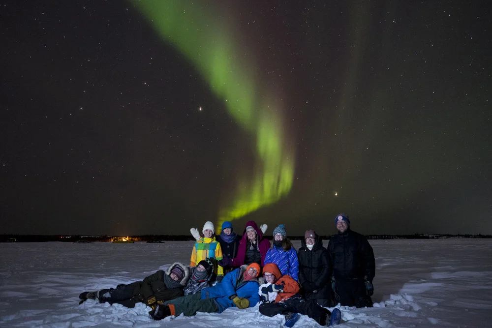 Spiritus gets a luminous photo op with the northern lights providing an incomparable backdrop. Photo by Bill Braden.
