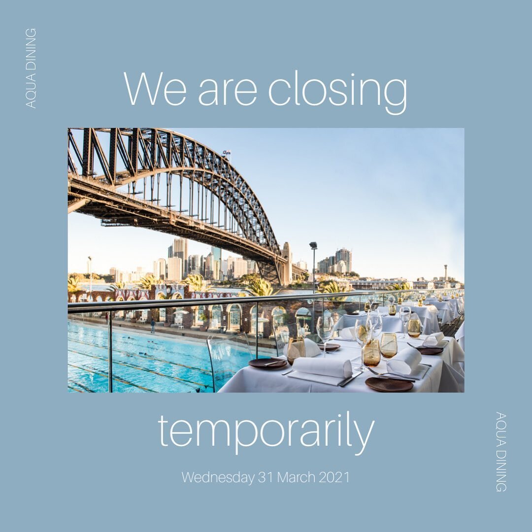 We are closing temporarily from Wednesday 31 March 2021! The North Sydney Olympic Pool is undergoing extensive works until 2023. We hope to welcome you back for one last visit before then! Make a booking via our website. Link in bio.