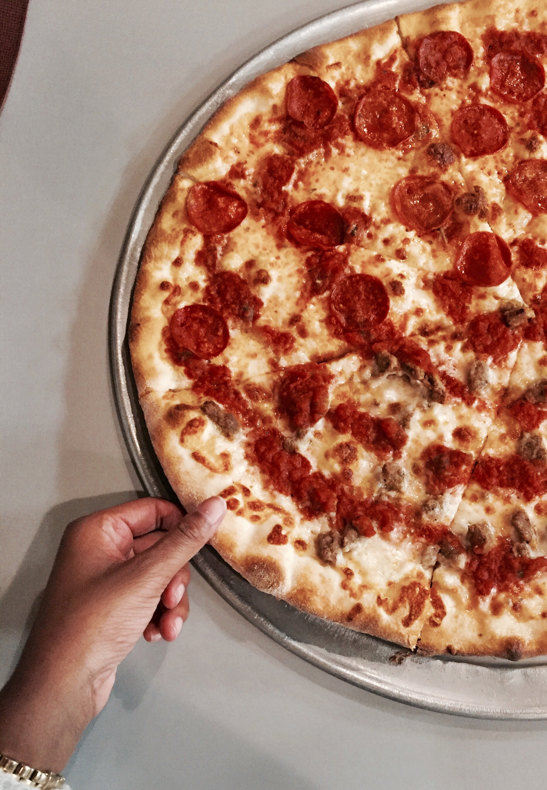 Delicious pizza from the Pizza Foundation! 