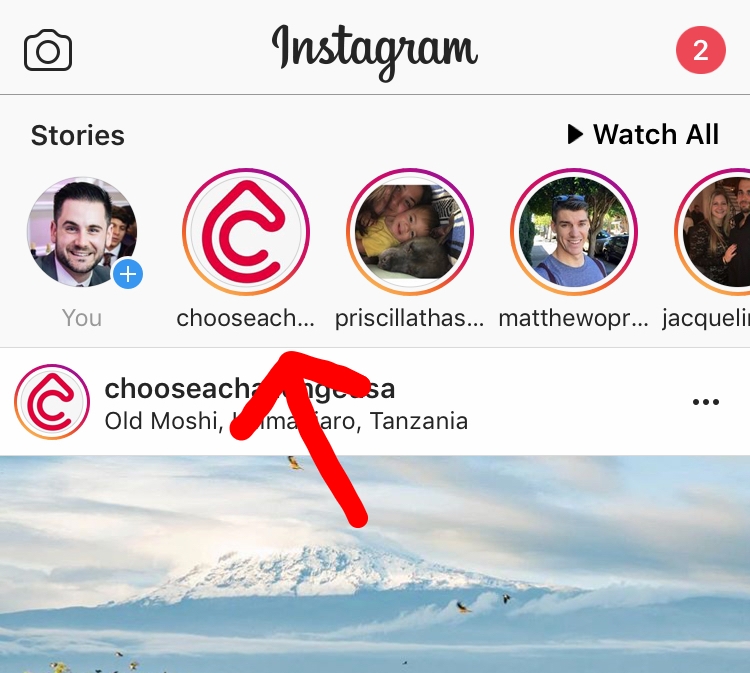 Get updates right at the top of your Instagram homepage when they're posted