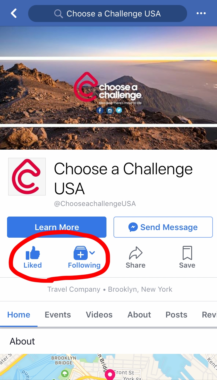 Get notified on Facebook whenever we send updates from the mountain by liking & following our page