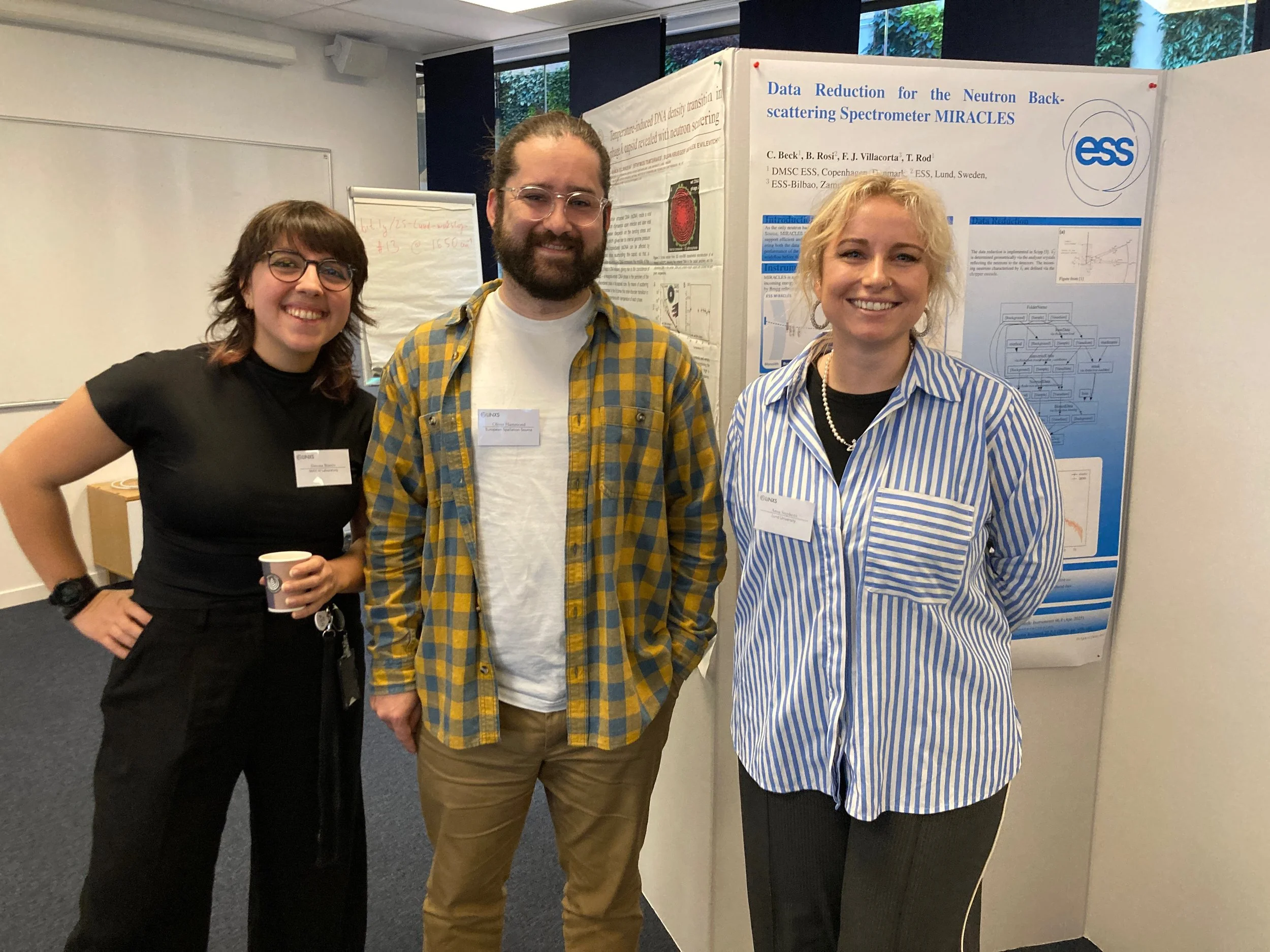 Three people: one woman, a man, and a woman. The YRI organising group. Photo.