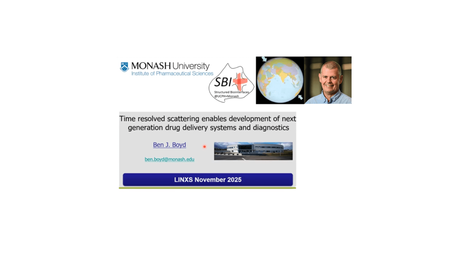 VIDEO: Guest Seminar on Time resolved scattering for Drug Delivery