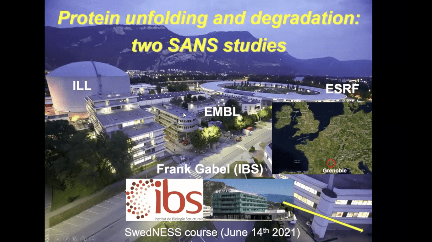 VIDEO - SWEDNESS/LINXS PhD school on Life Science and Biomaterials - Protein unfolding and degradation with Frank Gabel